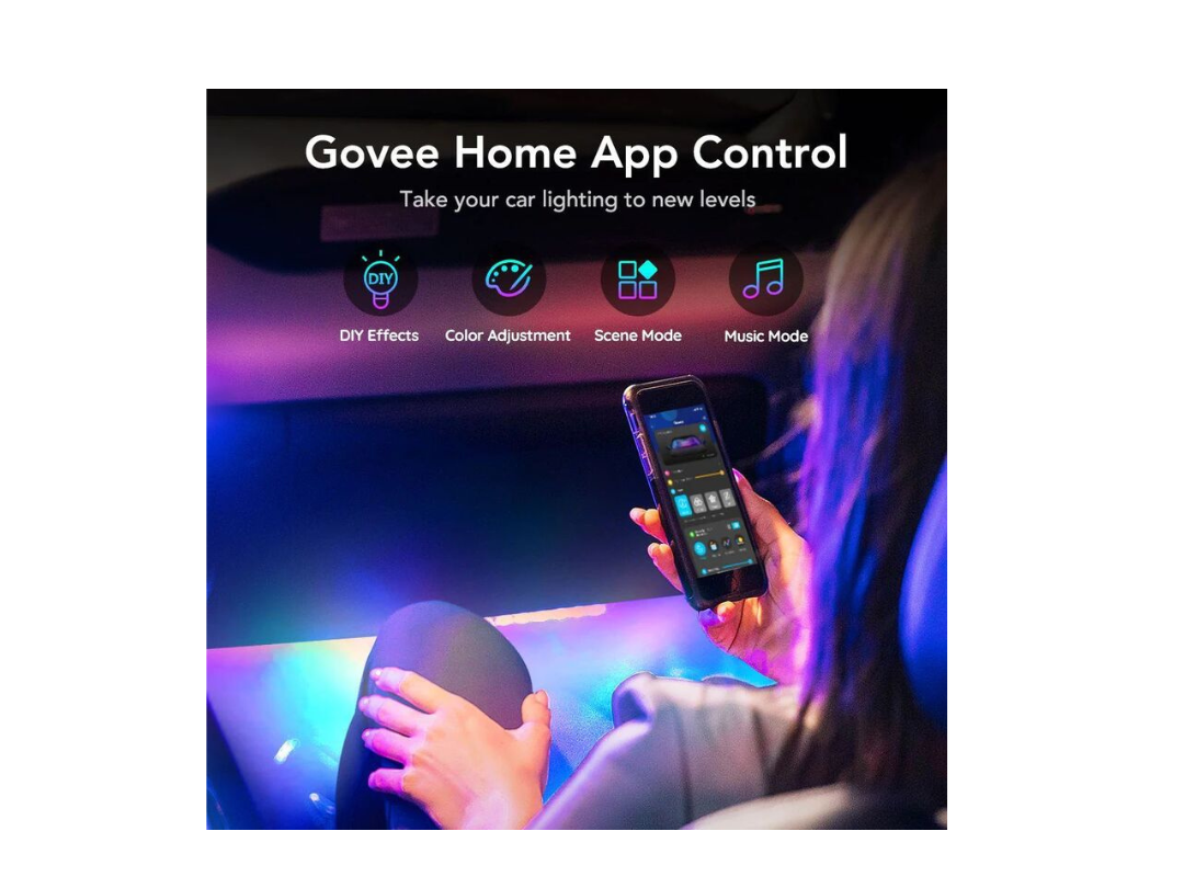 Govee RGBIC Interior Car Lights (App + Remote Control) Govee RGBIC Interior Car Lights (App + Remote Control)